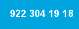 922 304 19 18 922 304 19 18